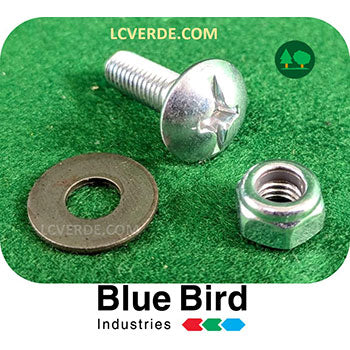 Kit Perno Dado Rondella per Lama Tagliasiepe Blue Bird HT HTK ricambio LCVERDE.com A040-002009