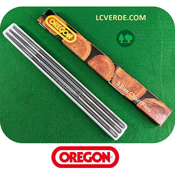 Kit Set 3 pz Lima Tonda Tondino Oregon Affilatura Manuale Catena Motosega 4,8 mm Passo .325 accessori LCVERDE.com