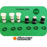 Kit Valvola Aspirazione Mandata Idropulitrice Comet KT KL X Star Static ricambio LCVERDE.com 5025002600