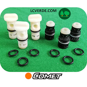 Kit Valvola Aspirazione Mandata Idropulitrice Comet KT KL X Star Static ricambi LCVERDE.com 5025002600