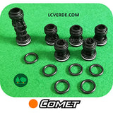 Kit Valvole Aspirazione Mandata Idropulitrice Comet KSM1480 Trapper 2 130 Gold ricambi LCVERDE.com 5026025700 Valvola