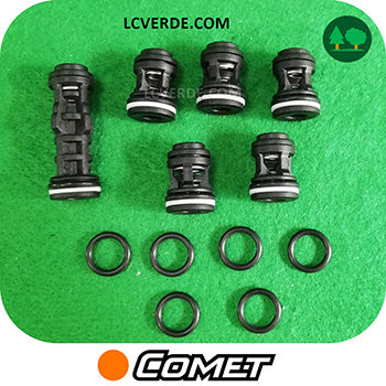 Kit Valvole Aspirazione Mandata Idropulitrice Comet KSM1480 Trapper 2 130 Gold ricambio LCVERDE.com 5026025700 Valvola