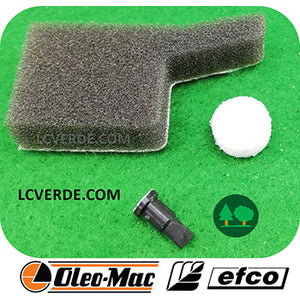 Kit Valvolina Spugna Sfiato Serbatoio Olio Motosega 925 GS260 Efco 125 MT2600 ricambi LCVERDE.com