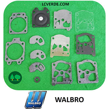 Kit riparazione manutenzione revisione membrane carburatore Walbro D10-Wat ricambi LCVERDE.com R126655