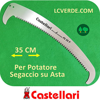 Lama Potatore Manuale Segaccio Seghetto Asta Telescopica Castellari Potatura Pota ricambi LCVERDE.com 35P