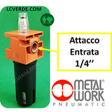 Lubrificatore Olio 1/4" Metal Work Aria Compressa Pneumatica ricambi LCVERDE.com Lubrificazione Compressore