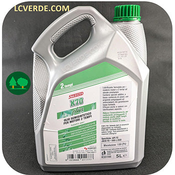 Lubrificazione Olio Miscela Motore 2 Tempi Strong K70 Plus 5 litri LCVERDE.com motosega decespugliatore tagliasiepe soffiatore atomizzatore