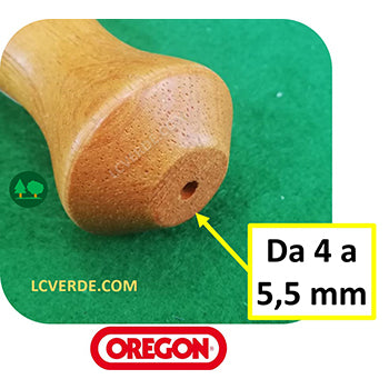 Manico Oregon in Legno per Affilatura Catena Motosega per Lima Tonda e Piatta accessorio LCVERDE.com 534370