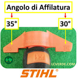 Manico Stihl FH1 in Plastica per Affilatura Catena Motosega per Lima Tonda con Angoli di 30 e 35 accessori LCVERDE.com 00008814502 spare part