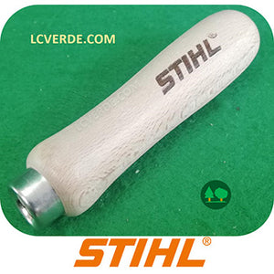 Manico Stihl in Legno per Affilatura Catena Motosega con Lima Tonda Piatta Trinagolare Esagonale accesori LCVERDE.com 08114907860