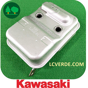 Marmitta Silenziatore Motore Decespugliatore Kawasaki TJ53 ricambi LCVERDE.com 49069-2454