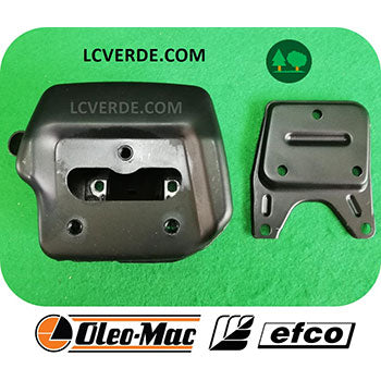 Marmitta Silenziatore Motosega OleoMac 956 962 Efco 156 162 ricambio LCVERDE.com