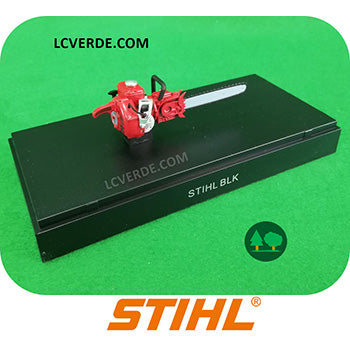 Modellino Collezione Stihl Motosega Epoca Vintage BLK accessori gadget LCVERDE.com Shuco Modellismo Idea Regalo