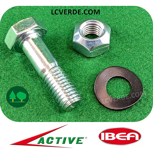 Perno Bullone Vite Rondella Dado per Coltello Trincia Active Ibea ricambi LCVERDE.com trinciaerba