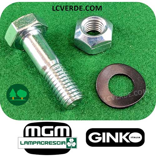 Perno Bullone Vite Rondella Dado per Coltello Trincia MGM Lampacrescia Ginko ricambio LCVERDE.com