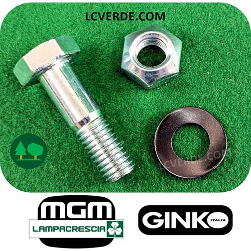 Perno Vite Rondella Dado per Coltello Trincia MGM Lampacrescia Ginko ricambi LCVERDE.com
