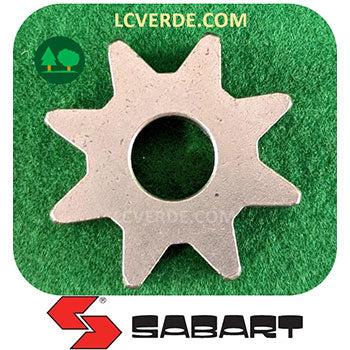 Pignone 8 denti passo 3/8" Grande Elettrosega Sabart Comer ricambi usati LCVERDE.com R414036