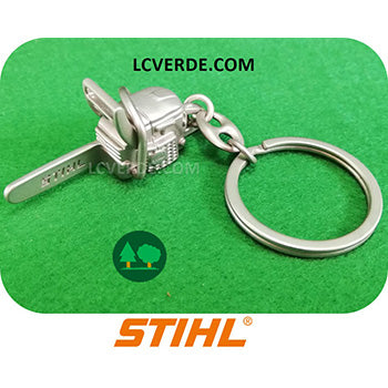 Portachiavi Metallo Motosega Stihl accessori LCVERDE.com 04209600008 oggettistica porta chiavi