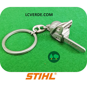 Portachiavi Metallo Motosega Stihl accessorio LCVERDE.com 04209600008 oggettistica porta chiavi