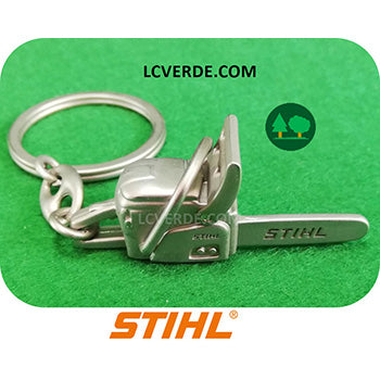 Portachiavi Metallo Motosega Stihl accessorio LCVERDE.com 04209600008 porta chiavi