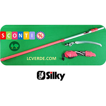 Potatore Manuale Segaccio Seghetto Asta Telescopica Fissa Potatura Alberoi Frutta Frutteti Uliveto Ornamentali Silky Forester 4500 LCVERDE.com KSI027345