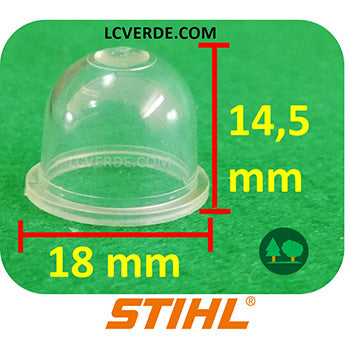 Primer Bulbo Cuffia Carburatore Decespugliatore Stihl ricambi LCVERDE.com 41331212700