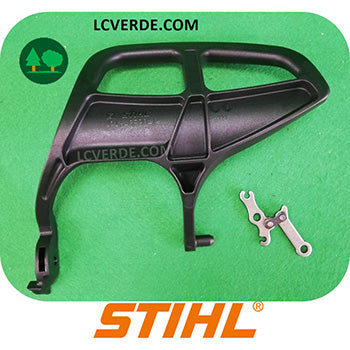 Protezione Mano Leva Innesto Molla Freno Catena Motosega Stihl MS150 MS151 ricambi LCVERDE.com 11467909100