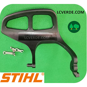 Protezione Mano Leva Innesto Molla Freno Catena Motosega Stihl MS150 MS151 ricambio LCVERDE.com 11467909100