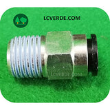 Raccordo Aria Compressa Pneumatico Compressore Filettato Maschio 1/4" tubo 6x8 mm ricambio LCVERDE.com