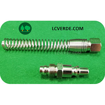 Raccordo Innesto Italia Maschio Molla Tubo Aria Compressa 6 x 8 mm Compressore ricambio LCVERDE.com raccorderia