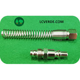 Raccordo Innesto Italia Maschio Molla Tubo Aria Compressa 6 x 8 mm Compressore ricambio LCVERDE.com raccorderia