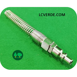 Raccordo Innesto Italia Maschio con Molla Tubo Aria Compressa 6 x 8 mm Compressore ricambio LCVERDE.com raccorderia