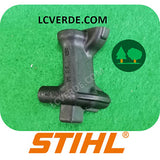 Raccordo Supporto Porta Valvolina Sifato Serbatoio Miscela Motosega Stihl MS150 MS151 ricambi LCVERDE.com 11463532700