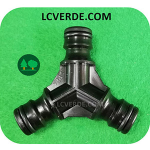 Raccordo Rapido 3 Vie Y Triplo Tubo Acqua Giardinaggio Giardino Irrigazione accessori LCVERDE.com idropulitrice