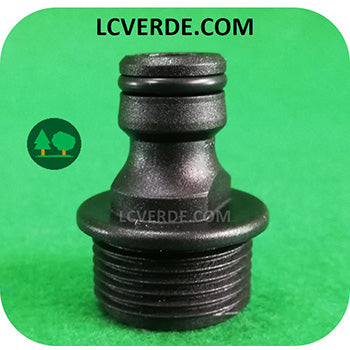 Raccordo Rapido Filettato Rubinetto 3/4" Maschio Tubo Acqua Giardinaggio Giardino Irrigazione Idropulitrice accessori LCVERDE.com