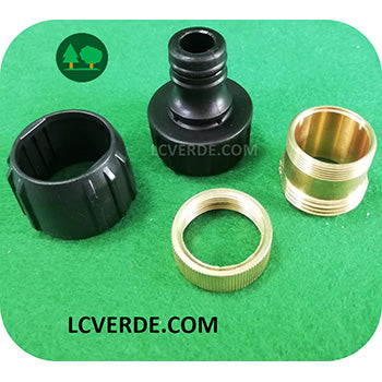 Raccordo Rapido Filettato Rubinetto Speciale Cucina Bagna Tubo Acqua Giardinaggio Giardino Irrigazione Idropulitrice accessori LCVERDE.com