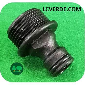 Raccordo Rapido Presa Rubinetto 3/4" Maschio Tubo Acqua Giardinaggio Giardino Irrigazione Idropulitrice accessori LCVERDE.com