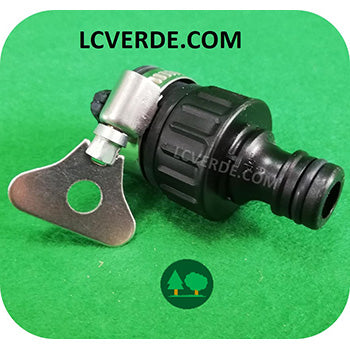 Raccordo Rapido Rubinetto Liscio Tubo Acqua Giardinaggio Giardino Irrigazione Idropulitrice accessori LCVERDE.com