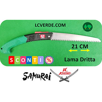 Segaccio Seghetto Pieghevole Samurai Kanzawa 21 cm potatura pota taglio piante alberi frutto giardinaggio agricoltura camping bushcraft arboricoltura outdoor forestale LCVERDE.com FA 210 LH
