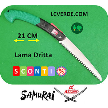 Segaccio Seghetto Richiudibile Samurai Kanzawa 21 cm potatura pota piante alberi frutto giardinaggio agricoltura camping bushcraft arboricoltura forestale LCVERDE.com FA 210 LH