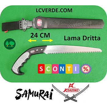 Segaccio Seghetto Samurai Kanzawa 24 cm potatura pota piante alberi frutto giardinaggio agricoltura camping bushcraft arboricoltura forestale outdoor LCVERDE.com SR 240 LH