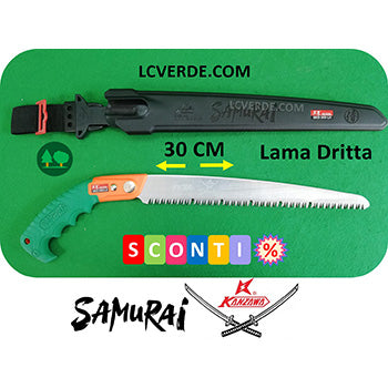 Segaccio Seghetto Sega Samurai Kanzawa 30 cm potatura pota piante alberi frutto giardinaggio agricoltura camping bushcraft arboricoltura outdoor forestale LCVERDE.com GKS300LH