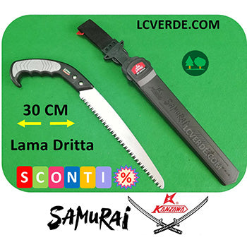 Segaccio Seghetto Samurai Kanzawa 30 cm potatura pota piante alberi frutto giardinaggio agricoltura camping bushcraft arboricoltura outdoor forestale LCVERDE.com SR300LH cut wood