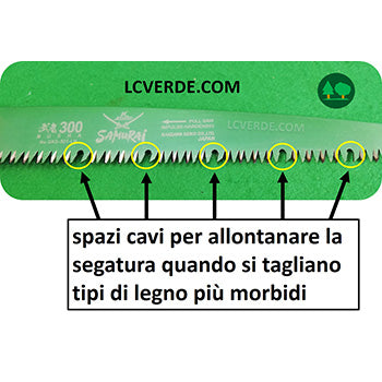 Segaccio Seghetto Samurai Kanzawa 30 cm potatura pota piante alberi frutto giardinaggio agricoltura camping bushcraft arboricoltura outdoor forestale LCVERDE.com GKS 300 LH