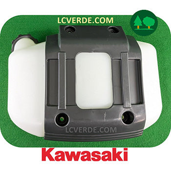 Serbatoio Miscela + Supporto + Tappo Motore Kawasaki TJ53 Decespugliatore ricambio LCVERDE.com 51001-2343