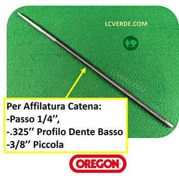 Set 3 pz Lima Tonda Tondino Oregon Affilatura Manuale Catena Motosega diametro 4,0 mm Passo 1.4 .325 3.8 accessorio LCVERDE.com