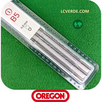 Set 3 pz Lima Tondino Oregon Affilatura Manuale Catena Motosega diametro 4,0 mm Passo 1.4 .325 3.8 accessorio LCVERDE.com