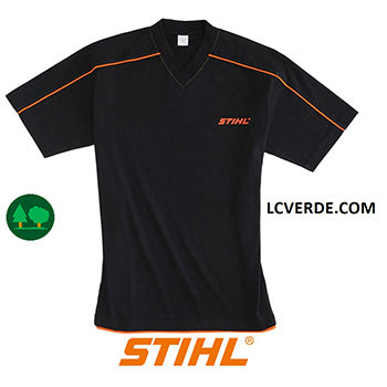 T Shirt Tshirt Vshirt Stihl Abbigliamento Maglietta Manica Corta Collo V Firmato LCVERDE.com 0464035000