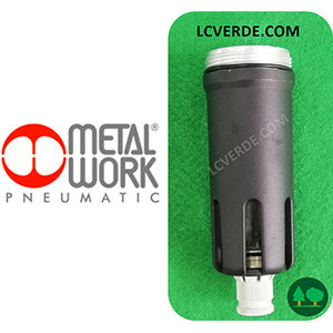 Tazza Filtro Regolatore 1/4" Aria Compressa Pneumatica Metal Work ricambi LCVERDE.com