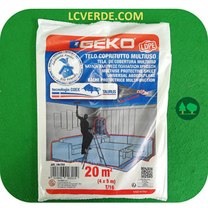 Telo Telone Plastica Copritutto Multiuso Polietilene 4x45 mt 240 gr Teli Copertura Stanza Mobili Finestre Porte Arredamento per Casa Fai da Te Bricolage Edilizia Imbiancare LCVERDE.com